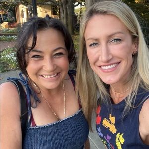 Show with @steviemariah and @tanyaschmit co hosting our show can't wait .